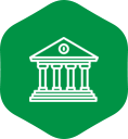 Building icon with columns